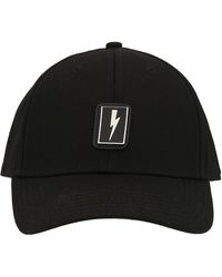Neil Barrett - Logo Plate Cap Hats - Lyst