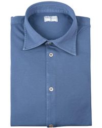 Fedeli - Man Shirt In Cotton Pique - Lyst