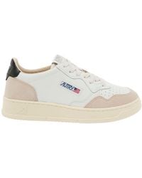 Autry - 'Medalist' Low Top Sneakers With Suede Details - Lyst