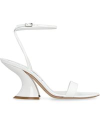 Casadei - Tiffany Patent Leather Sandals - Lyst