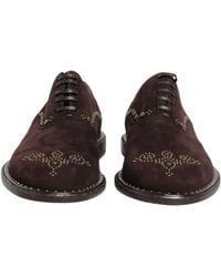 Dolce & Gabbana - Velvet Lace Up Oxford Dress Shoes Capra - Lyst