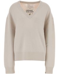 Extreme Cashmere - Sand Stretch Cashmere Blend Jack Sweater - Lyst