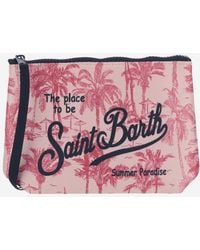 Mc2 Saint Barth - Scuba Clutch Bag With Graphic Print - Lyst