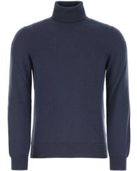 Fedeli - Blu Cashmere Sweater - Lyst