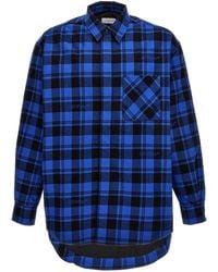 Off-White c/o Virgil Abloh - Checked Flannel Shirt - Lyst