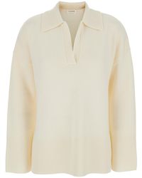 P.A.R.O.S.H. - Sweater With Polo Collar - Lyst