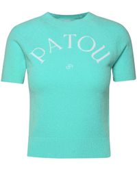 Patou - Cotton Blend Sweater - Lyst