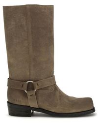 Golden Goose - Suede Biker Boots - Lyst