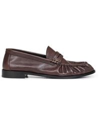 Saint Laurent - Paris Matte Leather Le Loafer Loafers - Lyst