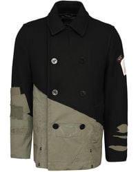 Paul & Shark - Wool Blend Double-breasted Coat - Lyst