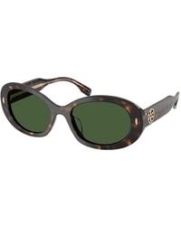 Tory Burch - 53Mm Oval Sunglasses - Lyst