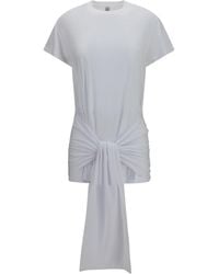 TOTEME - T-Shirt Draped-Waist Jersey Lyocell - Lyst