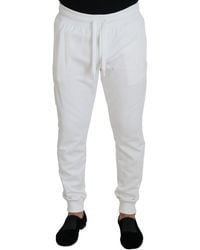 Dolce & Gabbana - Elegant Cotton Sweatpants - Lyst