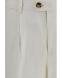 Brunello Cucinelli - Linen Tailored Pants - Lyst