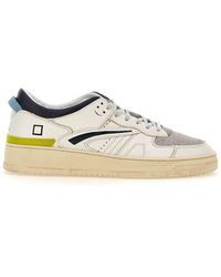 Date - Torneo Colored Leather Sneakers - Lyst