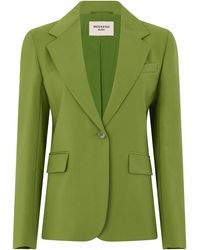 Weekend by Maxmara - Single-Breasted Jacket Virgin Wool Blazers - Lyst
