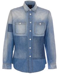 Givenchy - Patchwork Denim Shirt - Lyst