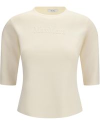 Max Mara Pure - Mxpaustero T-Shirt Viscose; Polyamide T-Shirts - Lyst