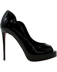 Christian Louboutin - Patent Leather Hot Chick Alta 120 Pumps - Lyst