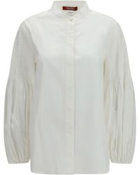 Max Mara - Balloon Sleeve Blouse - Lyst