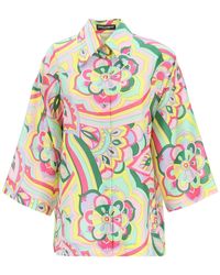 Dolce & Gabbana Silk 60s Print Shirt | Lyst