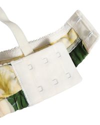 Dolce & Gabbana - Floral Print Soft Cup Bra Underwear Cotton Elastane Nylon Silk Clothing - Lyst