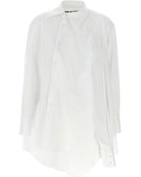 Comme des Garçons - Cotton Shirt With Long Cuffed Sleeves - Lyst