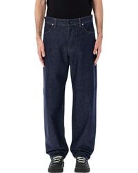 Stone Island - Rinsed Denim Loose Jeans - Lyst