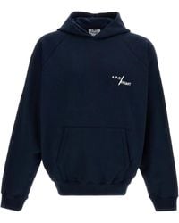 A.P.C. - Cotton Fleece Hoodie With Logo Detail - Lyst
