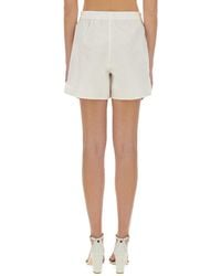 Marine Serre - Upcycled Linen Shorts Cotton - Lyst