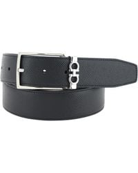 Ferragamo - Reversible Belt Calf Leather Bos Taurus E Braces - Lyst