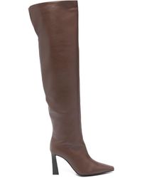 Giuseppe Zanotti - Janiee Leather Heel Boots - Lyst