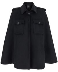 Le Plain - Short Cape Coat - Lyst