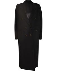 Blazé Milano - Double-Breasted Buttoned Long Coat - Lyst