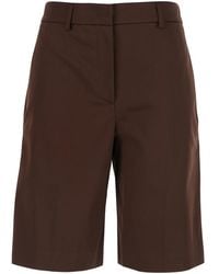 Le Plain - Bermuda Shorts Belt Loops And Two Back Welt Pockets Cotton For - Lyst
