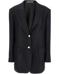 Tagliatore - Jacket With Pointed Lapels - Lyst