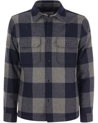 Woolrich - Checked Buttoned Overshirt - Lyst