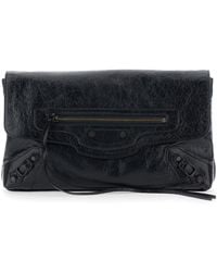 Balenciaga - Clutch Le City Leather Bags - Lyst