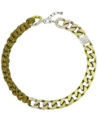 Givenchy - Chain Mixed Crochet Short Necklace_Lime Necklaces & Pendants - Lyst