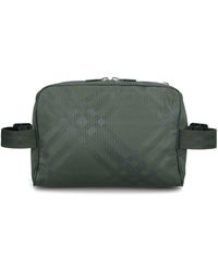 Burberry - Check-Jacquard Zipped Belt Bag - Lyst