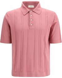 Piacenza Cashmere - Cotton Polo With Classic Collar Shirts - Lyst