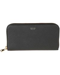 Tom Ford - Grained Leather Zip-Around Wallet - Lyst