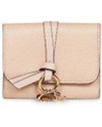 Chloé - Cement Alphabet Small Trifold Wallet - Lyst