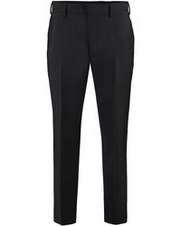 Prada - Wool Blend Trousers For - Lyst