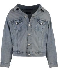 Balenciaga - Off Shoulder Jacket - Lyst