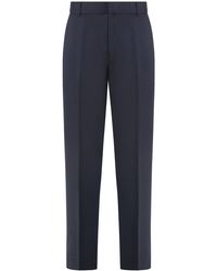 Emporio Armani - Virgin Wool Tailored Trousers - Lyst
