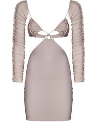 Amazuìn - Azhar Ruffles Mini Dress - Lyst