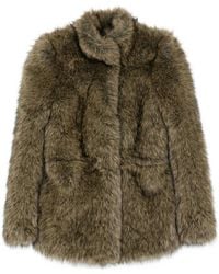 Frankie Shop - Faux Fur Jacket Denia Polyester & Shearling - Lyst