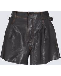 The Mannei - Leather Sakib Shorts - Lyst