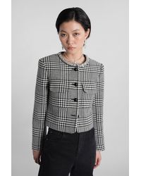 Self-Portrait - Jacket With Houndstooth Pattern - Lyst